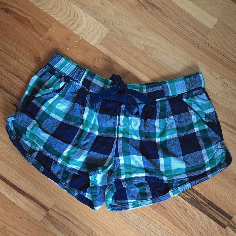 NWOT Aerie Plaid Pajama Shorts